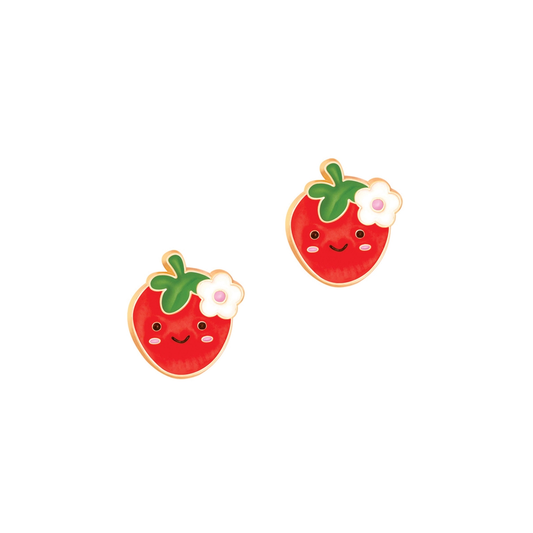 Cutie Enamel Studs You're Berry Cute